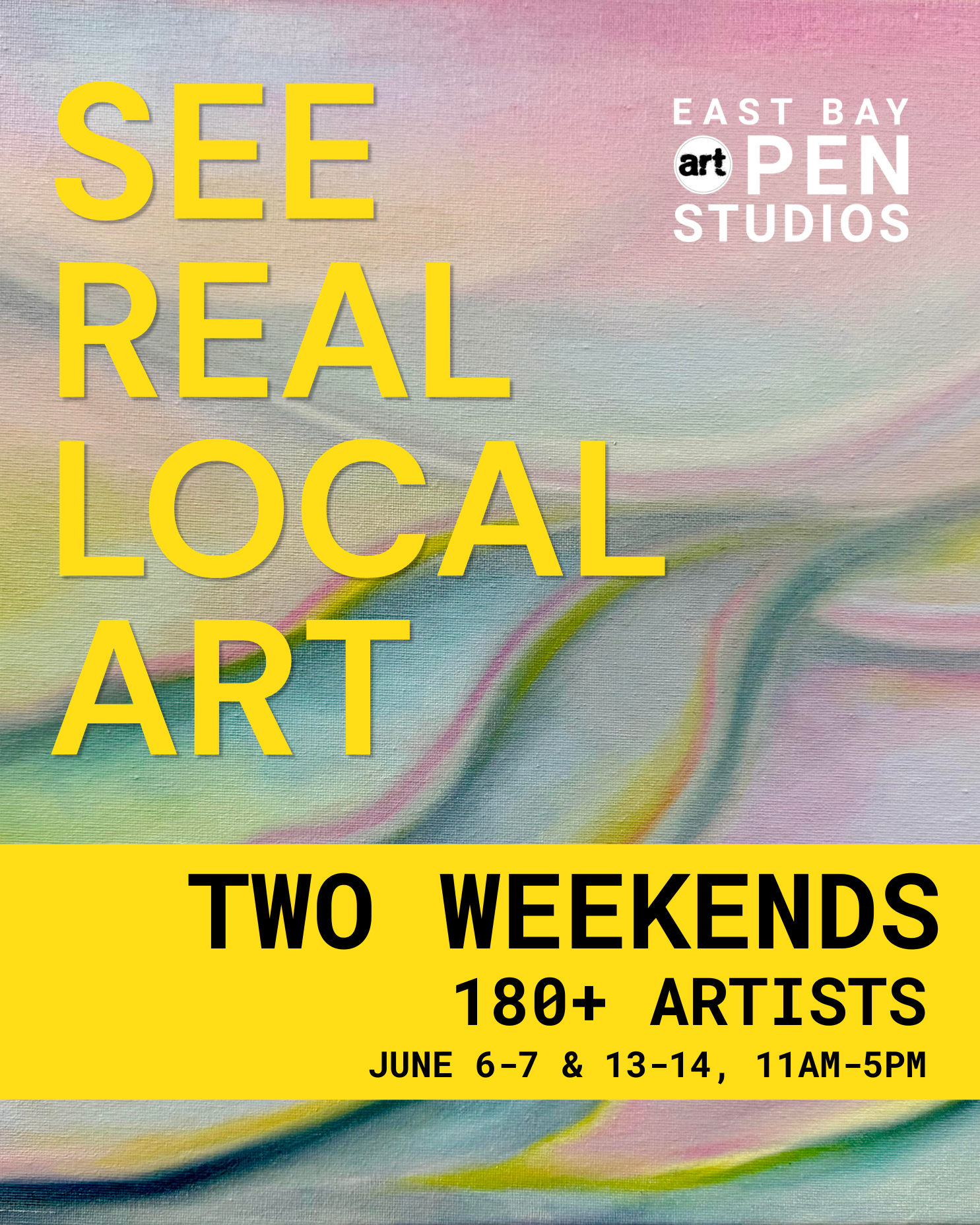 SAVE THE DATE FOR EAST BAY OPEN STUDIOS 2026 (JUNE 6-7, 13-14)
