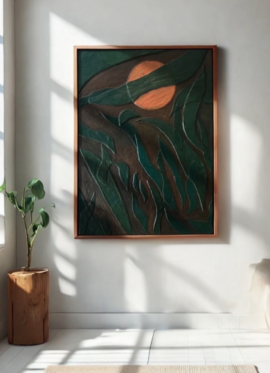 Echoes of Tropical Tranquility (37 W x 25 H)