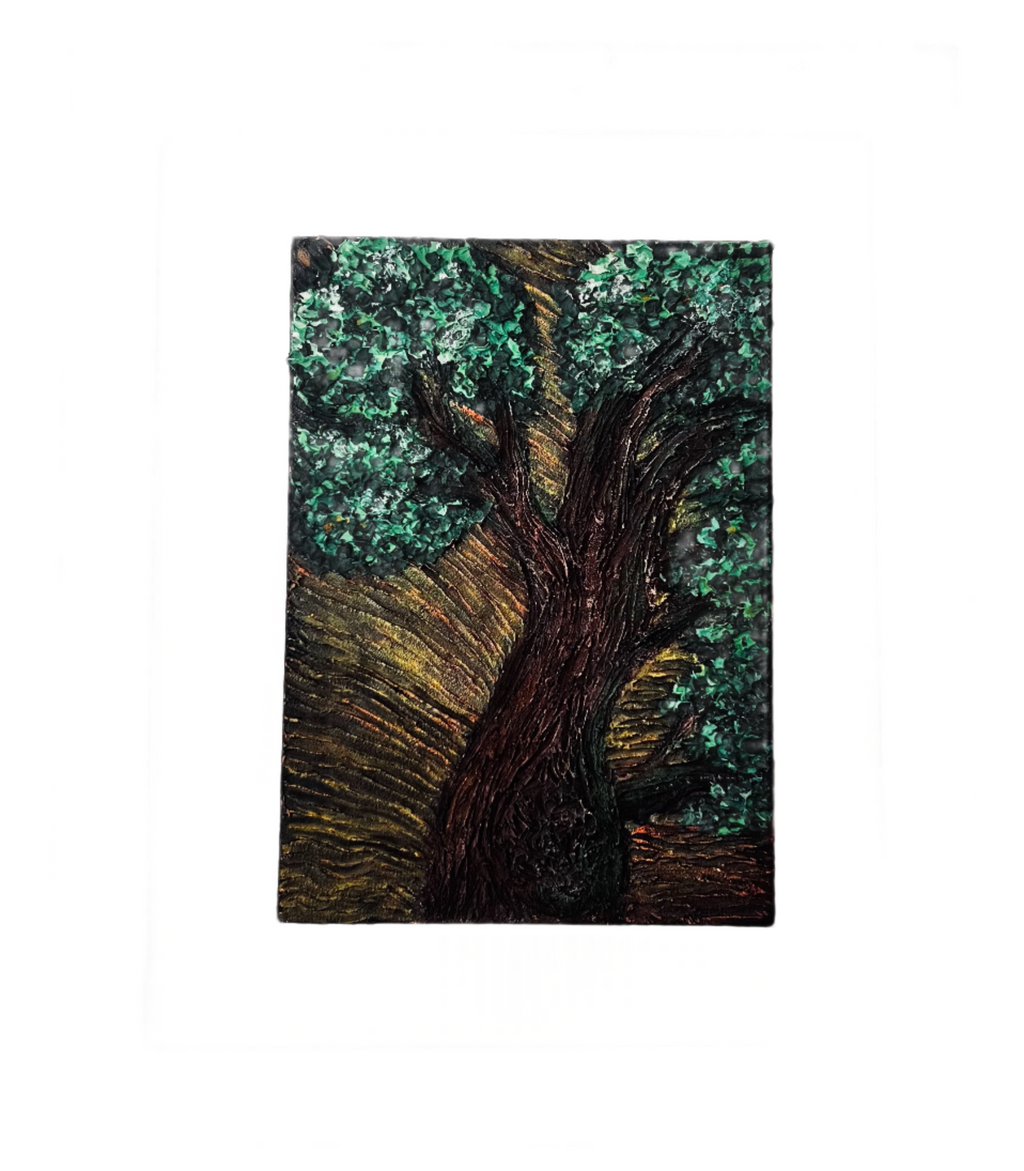 Early morning oak ( 5 W x 7 H )