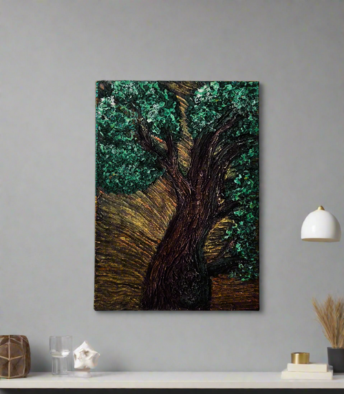 Early morning oak ( 5 W x 7 H )