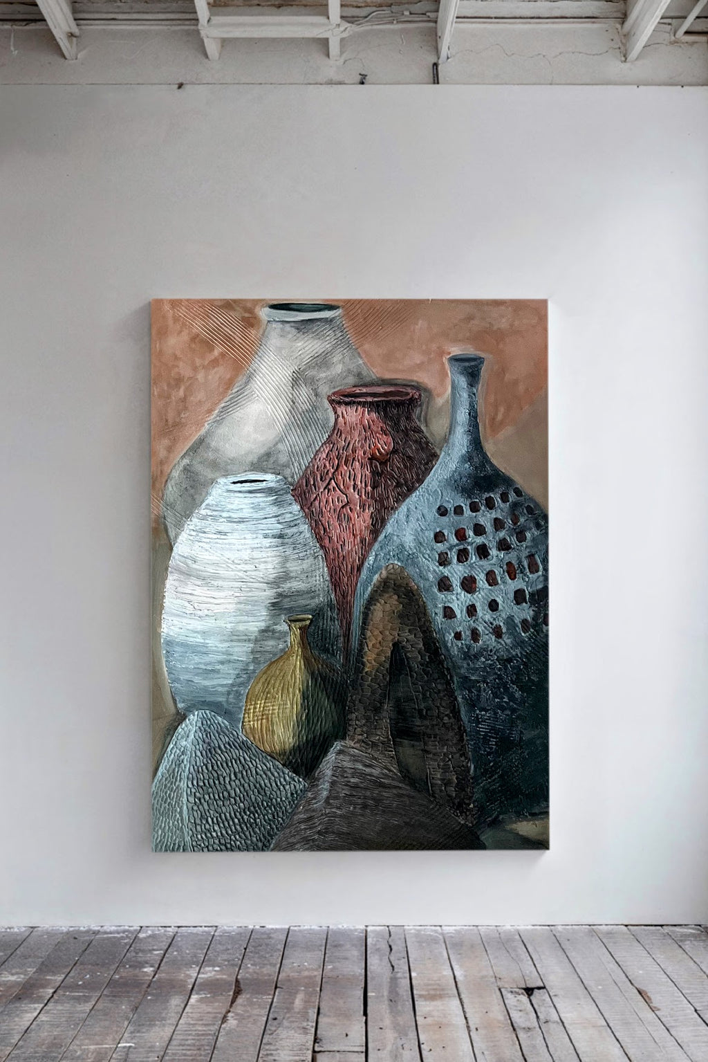 Essence of the Handmade, Diptych 1/2 (24 W x 35 H)