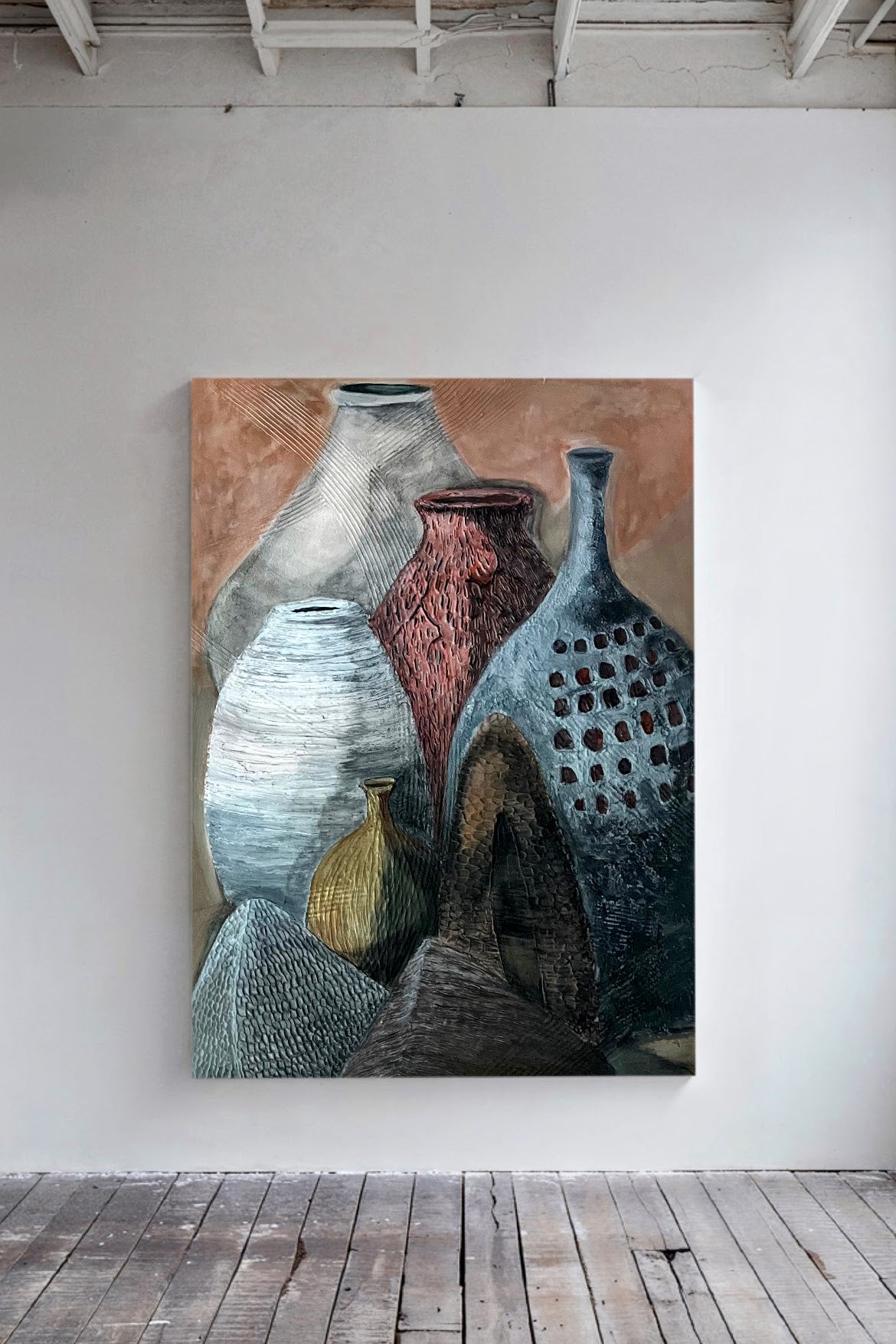 Essence of the Handmade, Diptych 1/2 (24 W x 35 H)