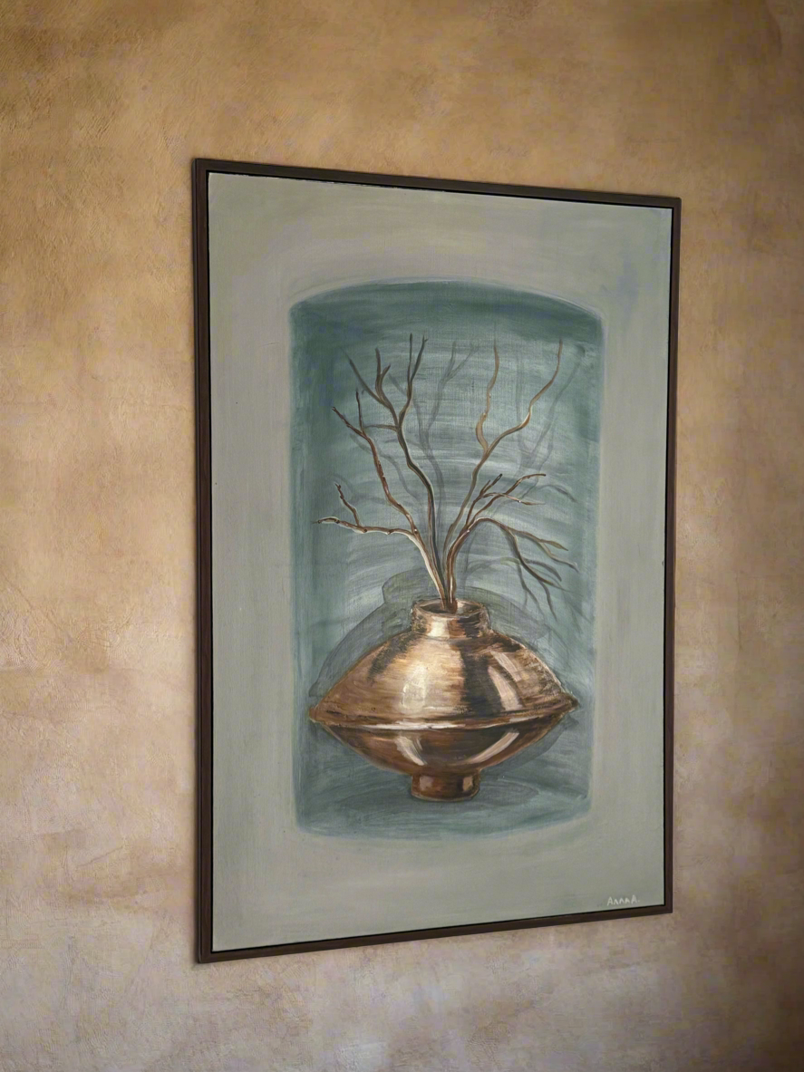 Stillness in Bronze (24 W x 35.5 H)