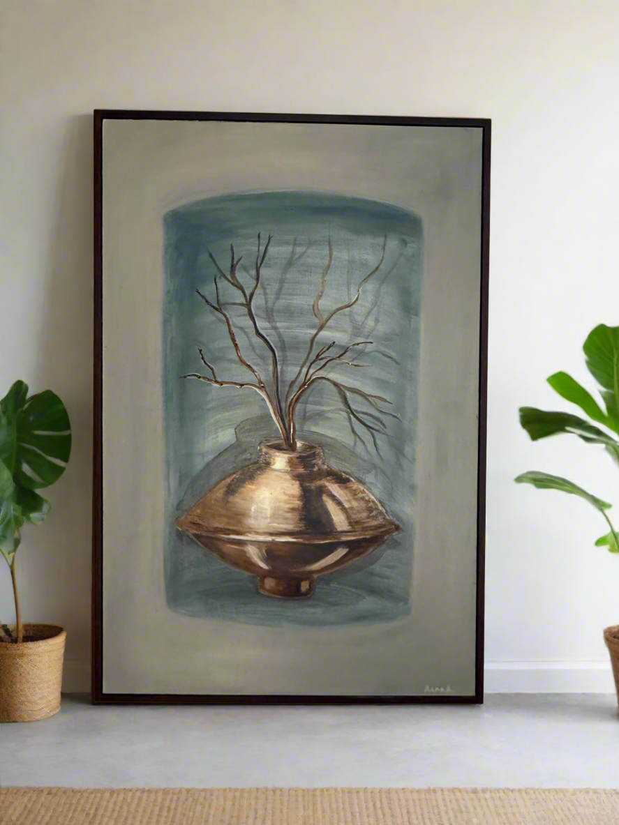 Stillness in Bronze (24 W x 35.5 H)