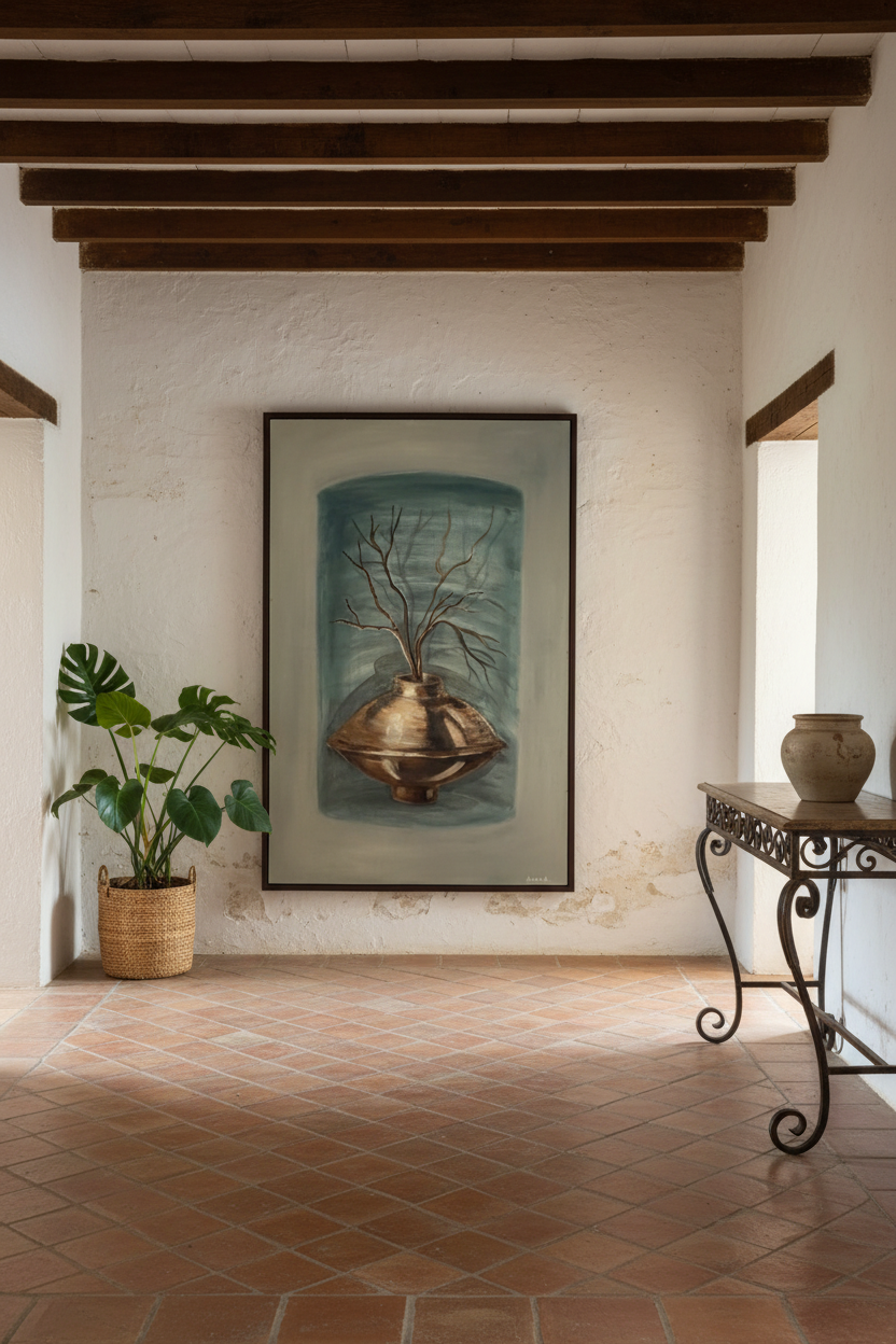 Stillness in Bronze (24 W x 35.5 H)