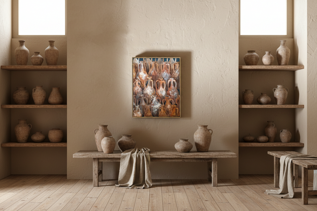 Vessels of Passage (21 W x 26.5 H in)