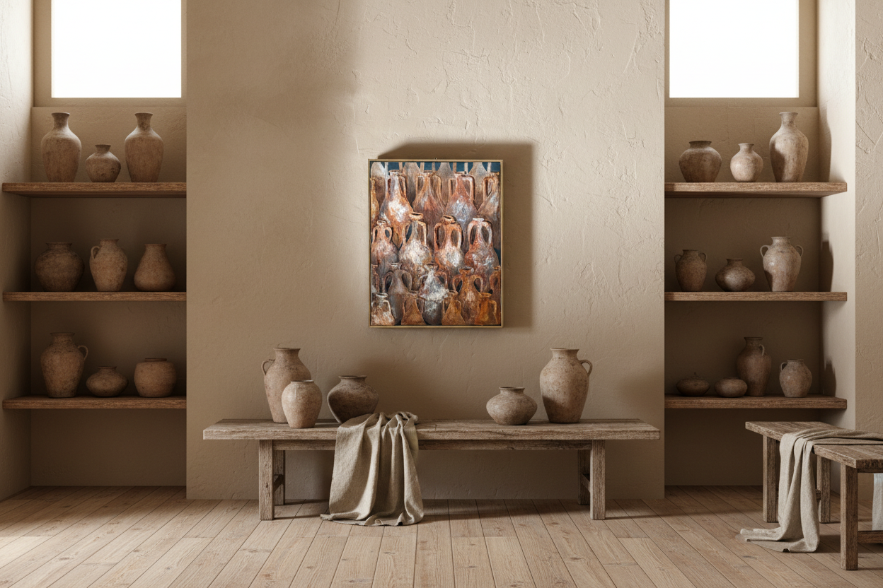 Vessels of Passage (21 W x 26.5 H in)