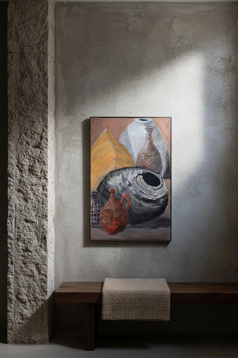 Essence of the Handmade, Diptych 2/2 (24 W x 35 H)