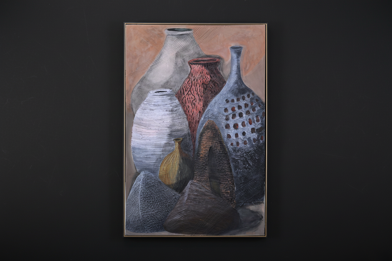 Essence of the Handmade, Diptych 1/2 (24 W x 35 H)