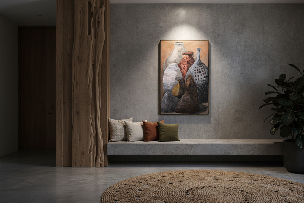 Essence of the Handmade, Diptych 1/2 (24 W x 35 H)
