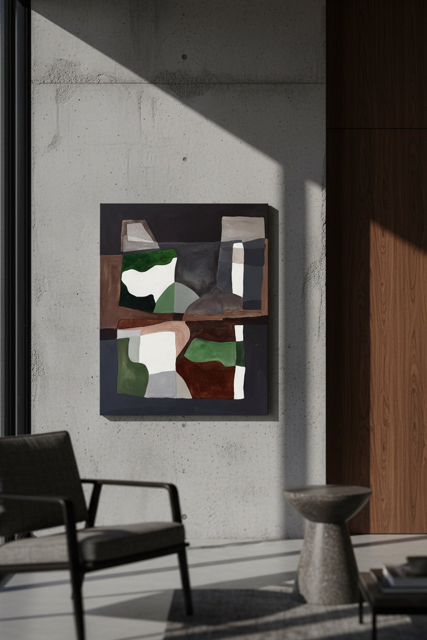 Embracing the Dance of Light and Shadow (24 W x 30 H), Diptych