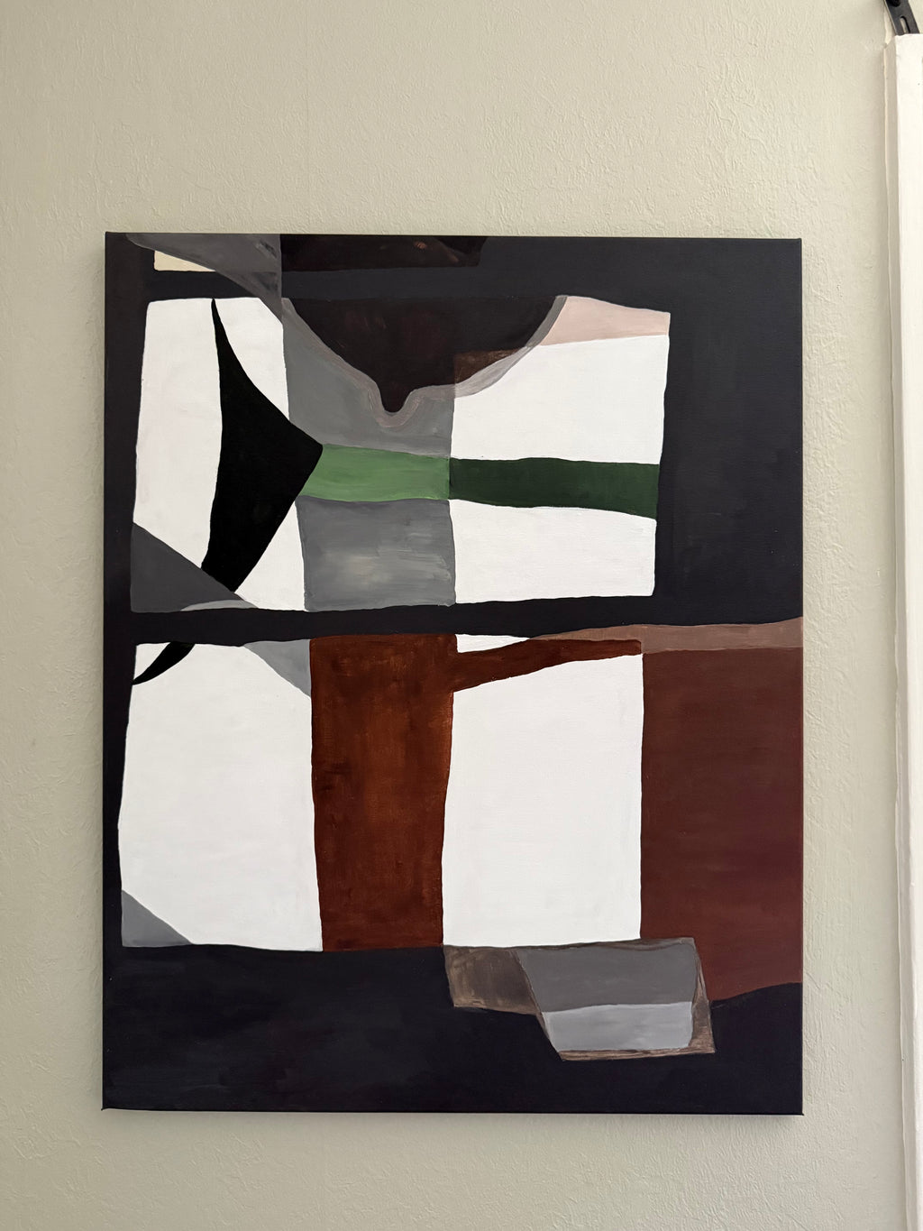 Embracing the Dance of Light and Shadow (24 W x 30 H), Diptych