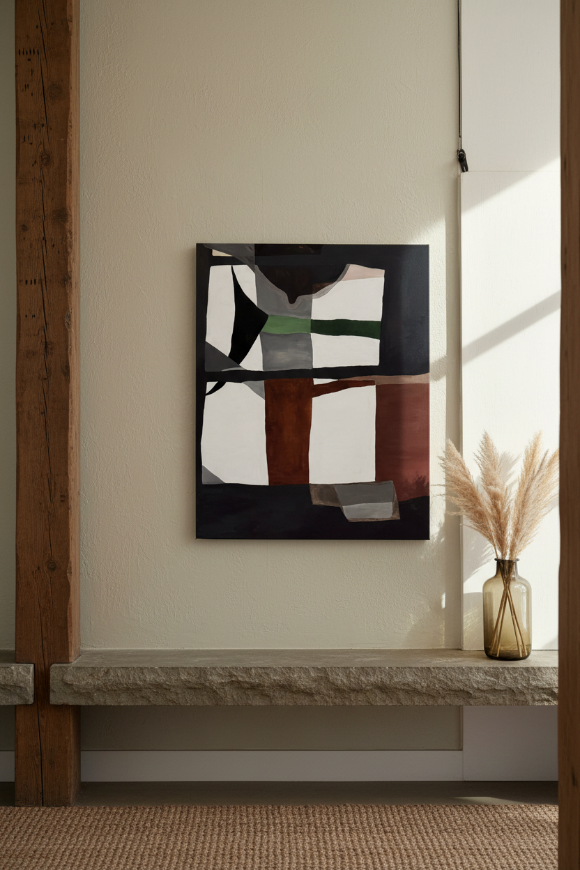 Embracing the Dance of Light and Shadow (24 W x 30 H), Diptych