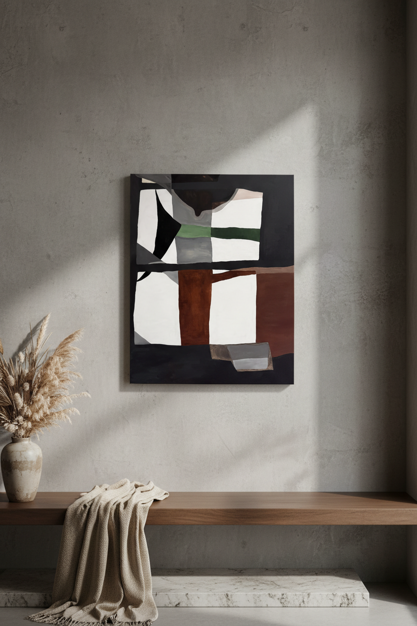 Embracing the Dance of Light and Shadow (24 W x 30 H), Diptych