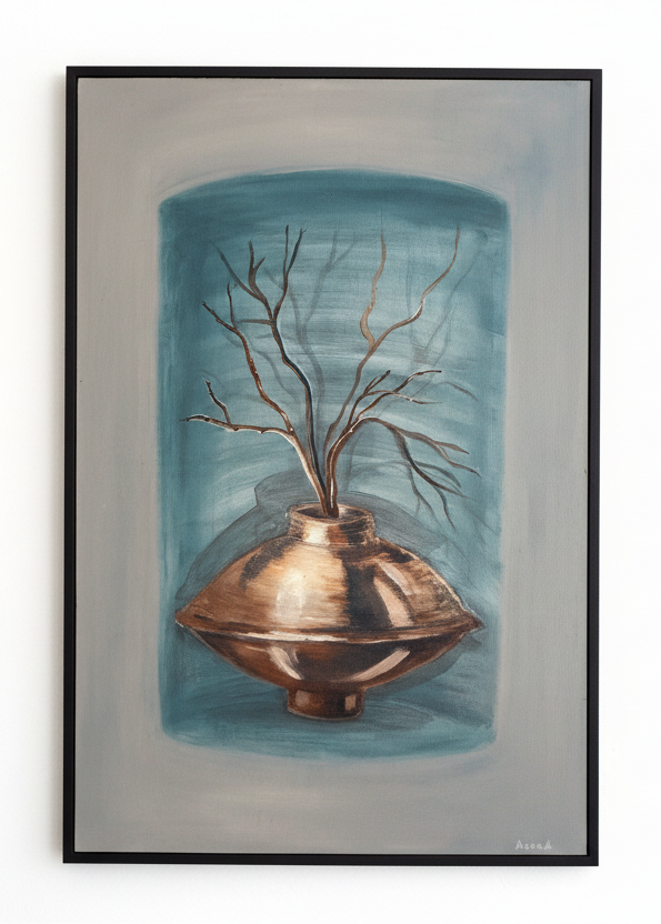 Stillness in Bronze (24 W x 35.5 H)