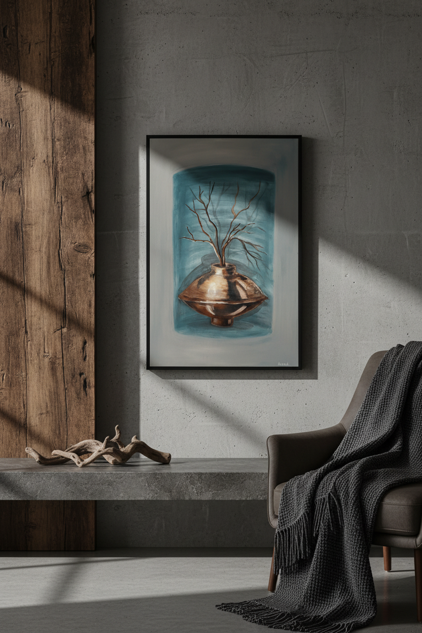 Stillness in Bronze (24 W x 35.5 H)