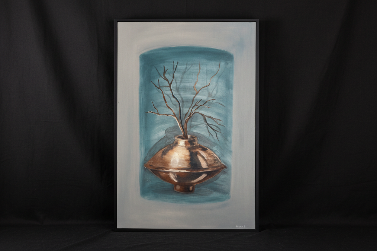 Stillness in Bronze (24 W x 35.5 H)