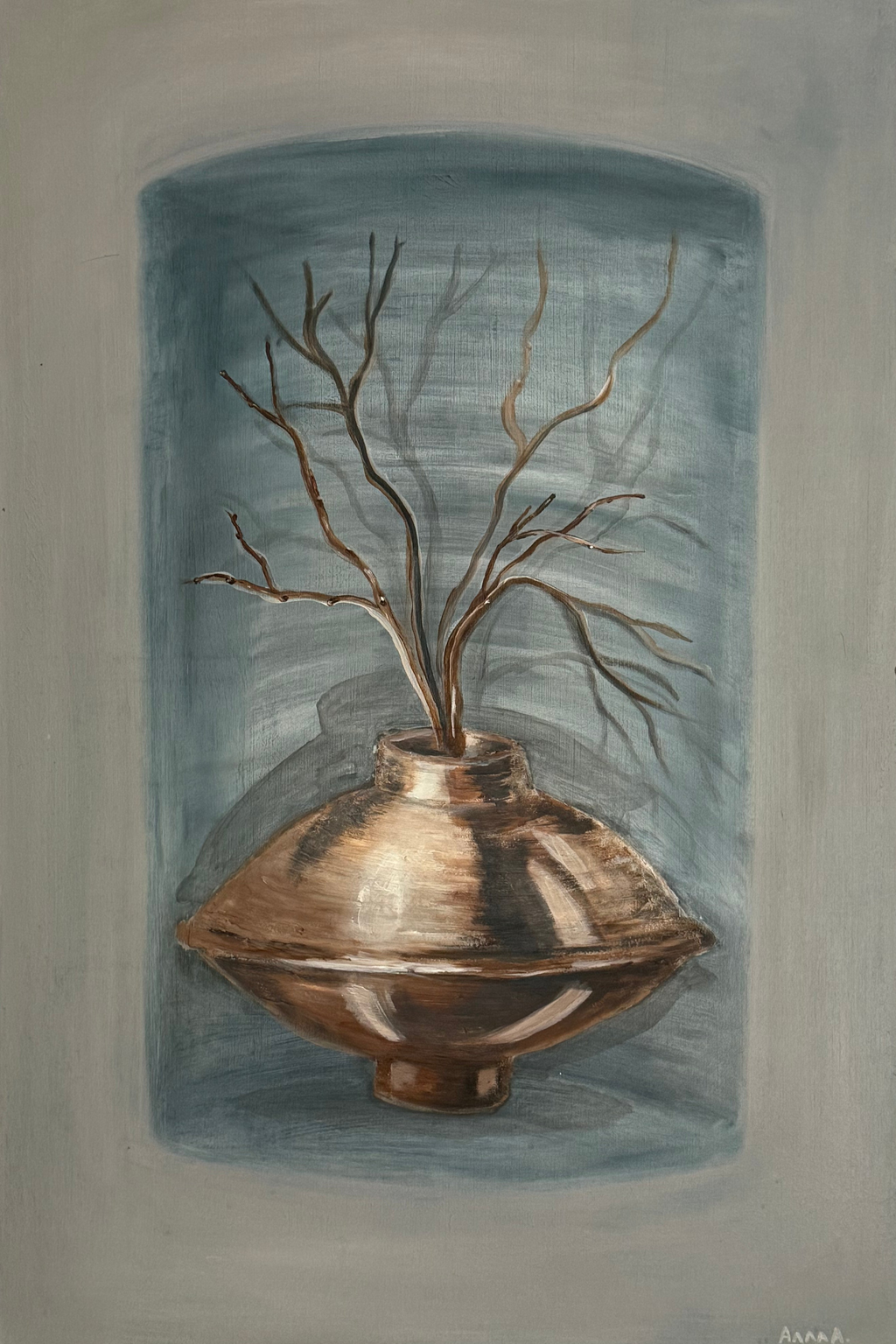 Stillness in Bronze (24 W x 35.5 H)