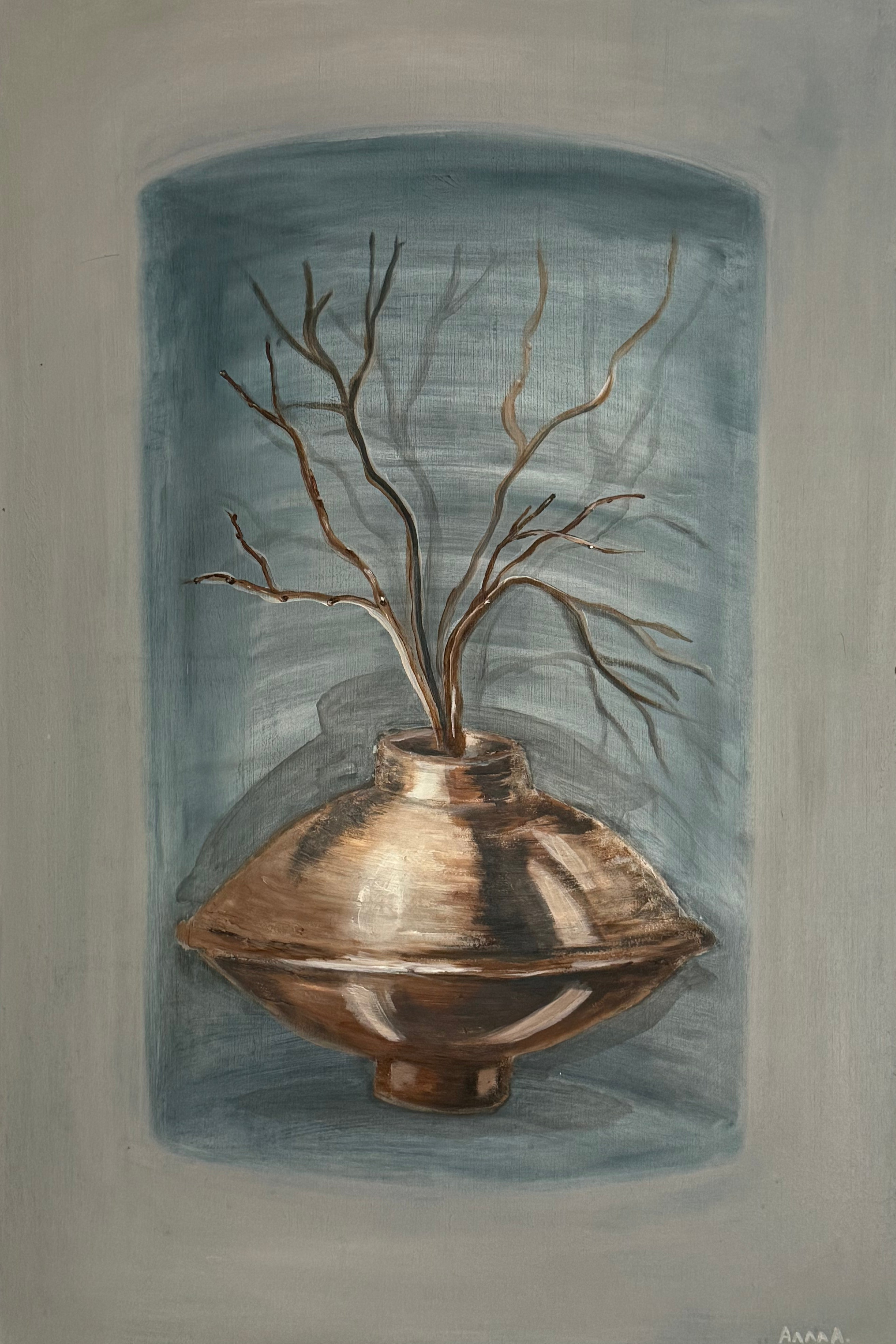 Stillness in Bronze (24 W x 35.5 H)