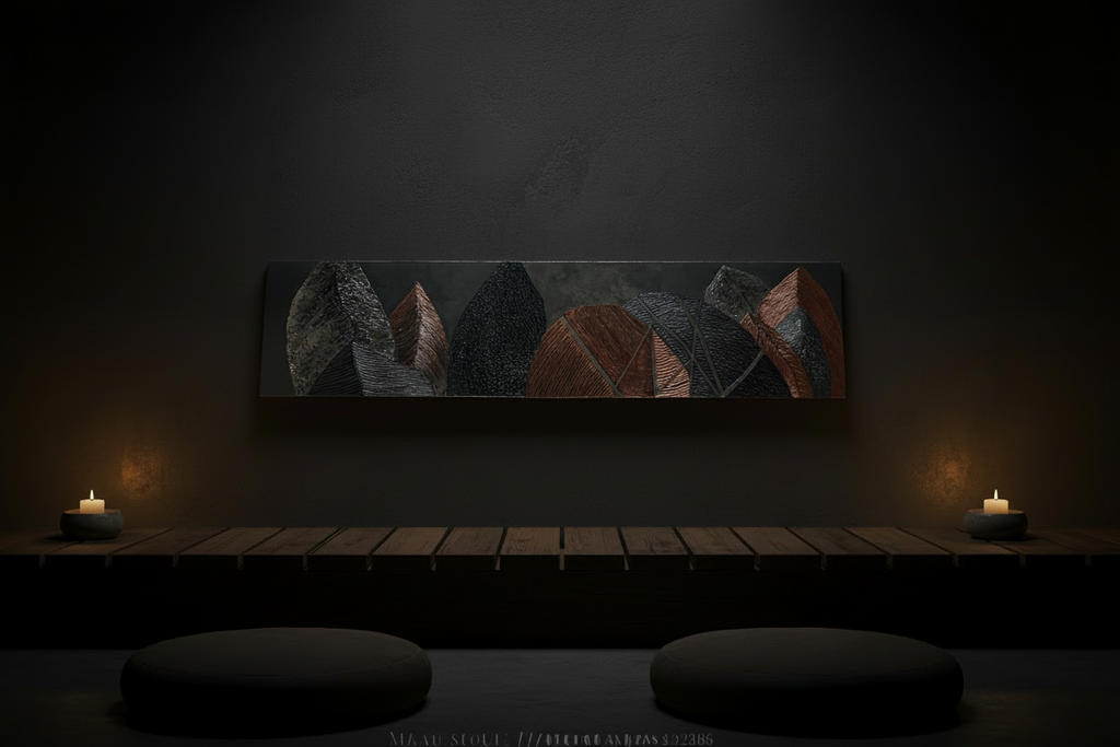 Elemental Carvings, #2 ( 40 W x 9.5 H )