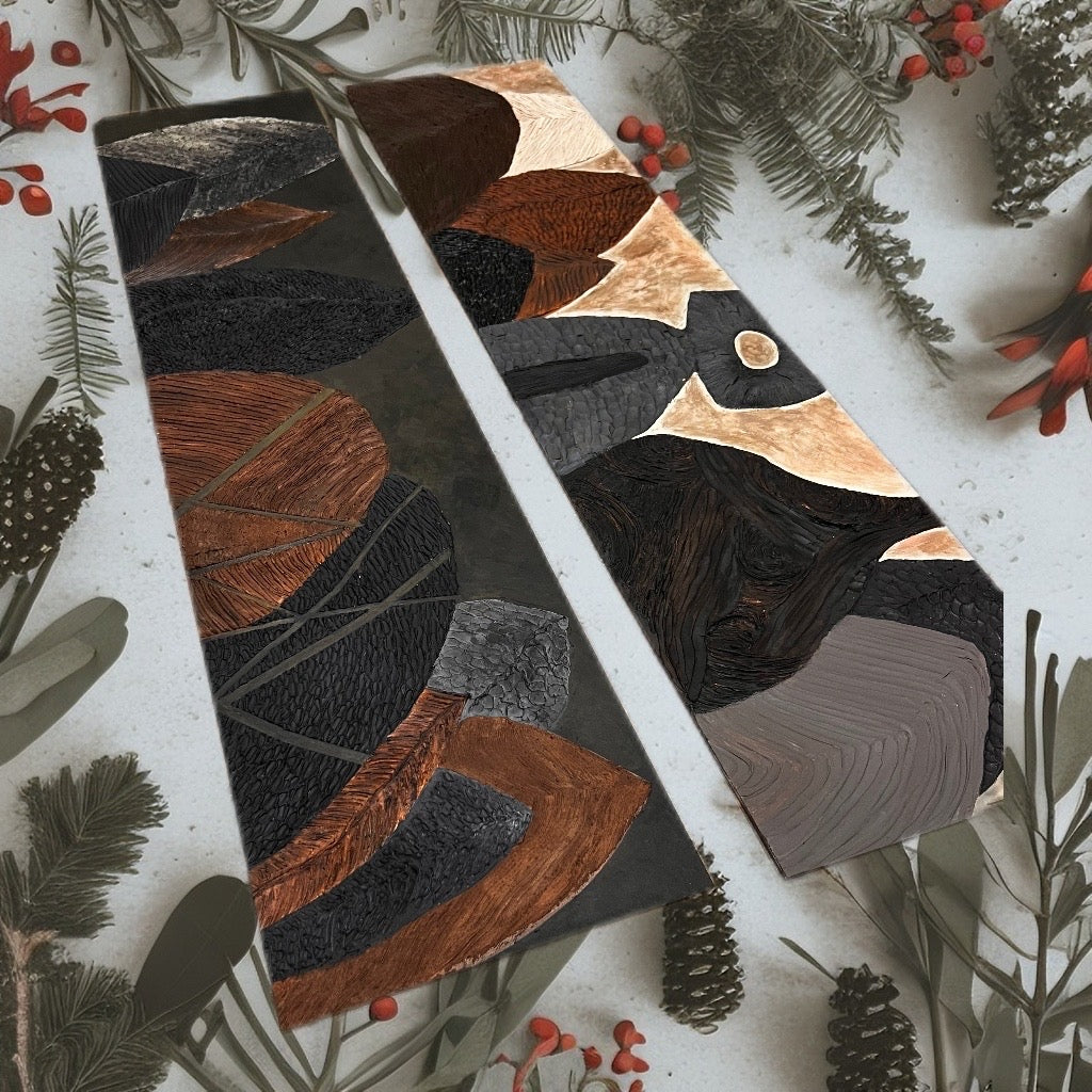 Elemental Carvings, #2 ( 40 W x 9.5 H )