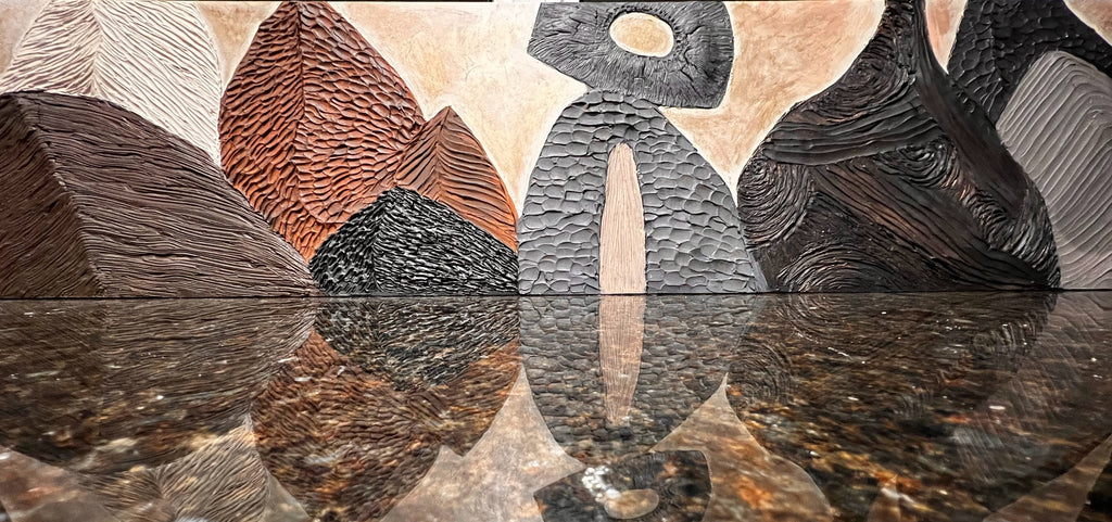Elemental Carvings, #1 (40 W x 9.5 H)