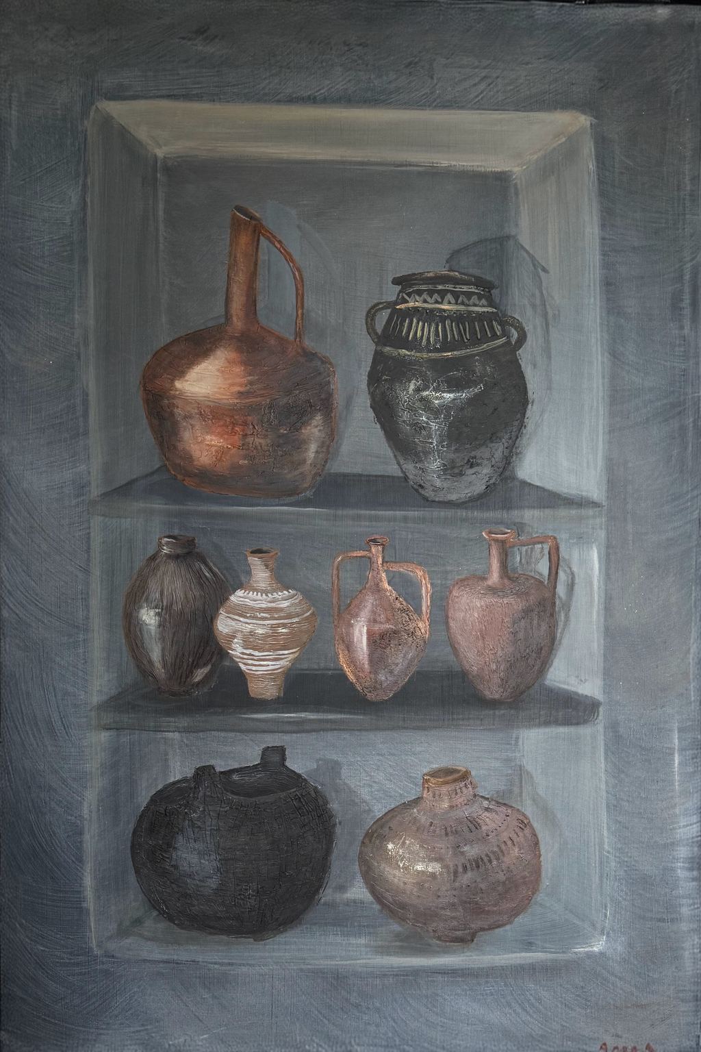 Reverence for Clay (24 W x 35.5 H)