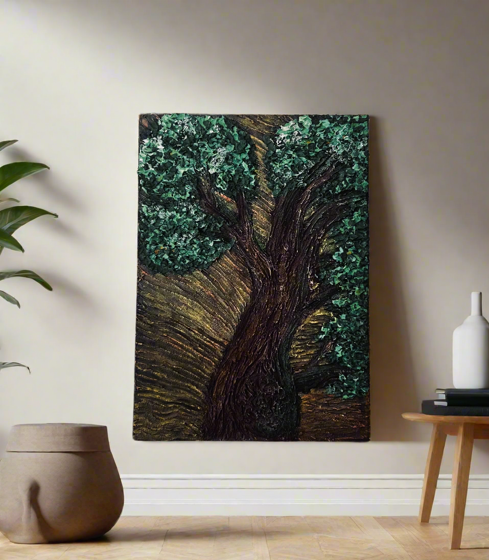 Early morning oak ( 5 W x 7 H )