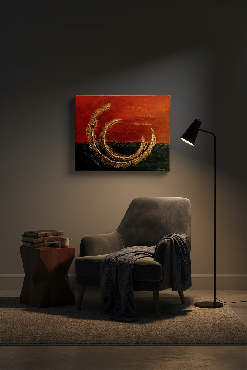 The Twin Eclipse (20 W x 12 H)